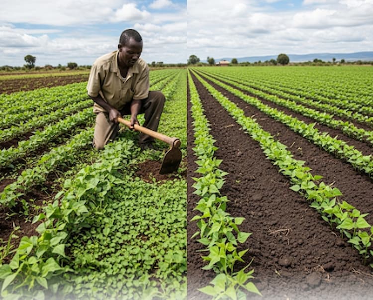 Beans Farming in kenya-Weed control
