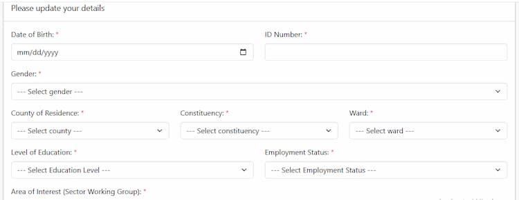 how to fill in Kuna form