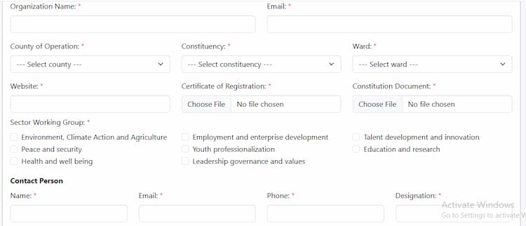 Kuna form kenya employer details form