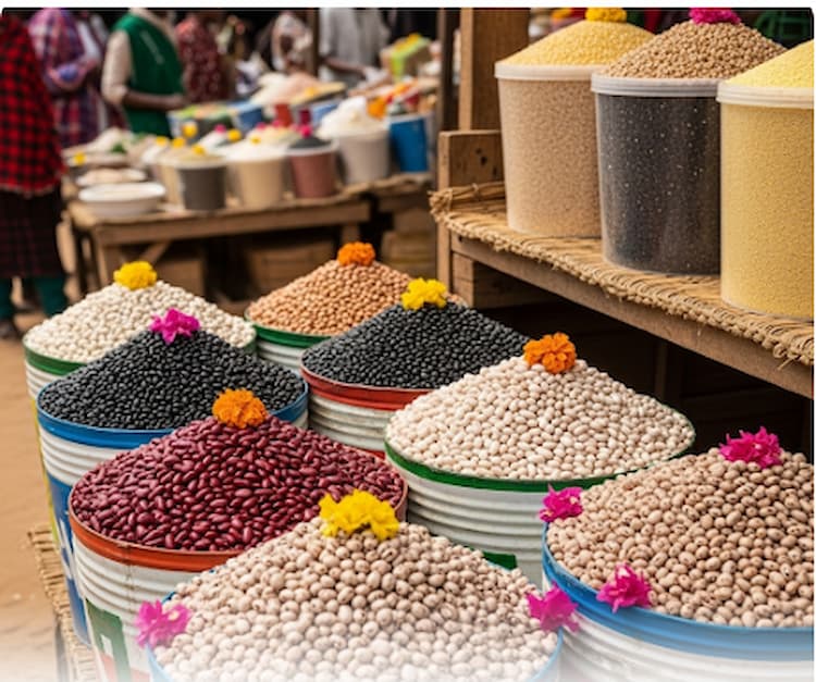 Harvested mature beans – how many bags of beans per acre in Kenya