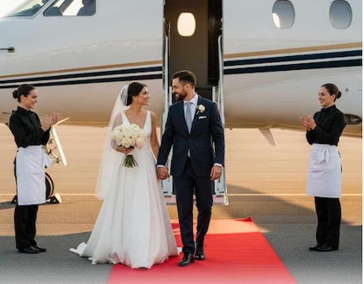 private jet for hire in Kenya-wedding